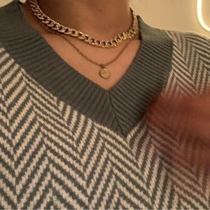 Foggy blue sweater vest